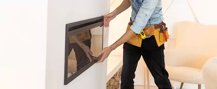 Metal Fireplace Installation in San Gabriel, California