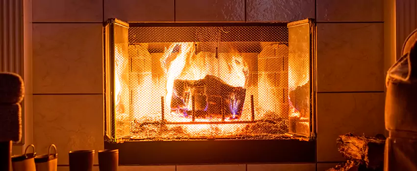 Mendota Hearth Landscape Fireplace Installation in San Gabriel, California