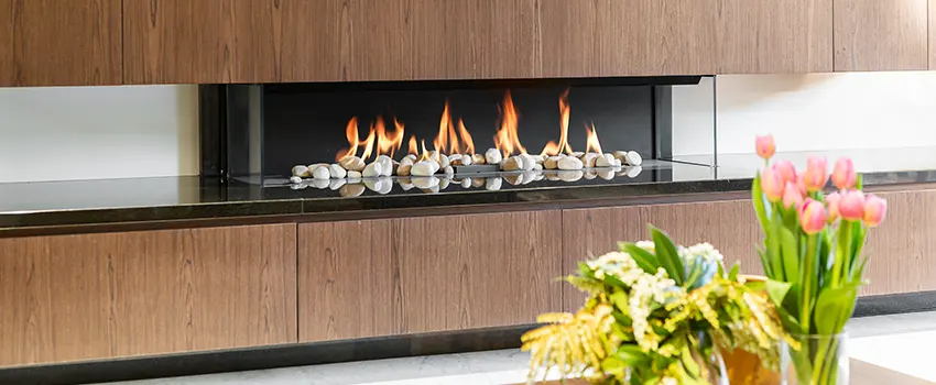 Double-height Fireplace Design Refurbishment in San Gabriel, California